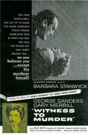 Свидетель убийства (Witness To Murder)